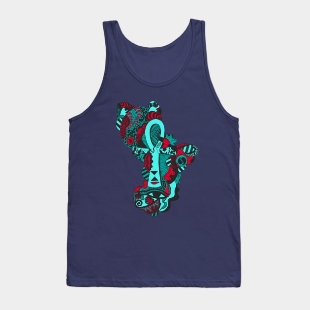 Turqred Horus Ankh Tank Top by kenallouis